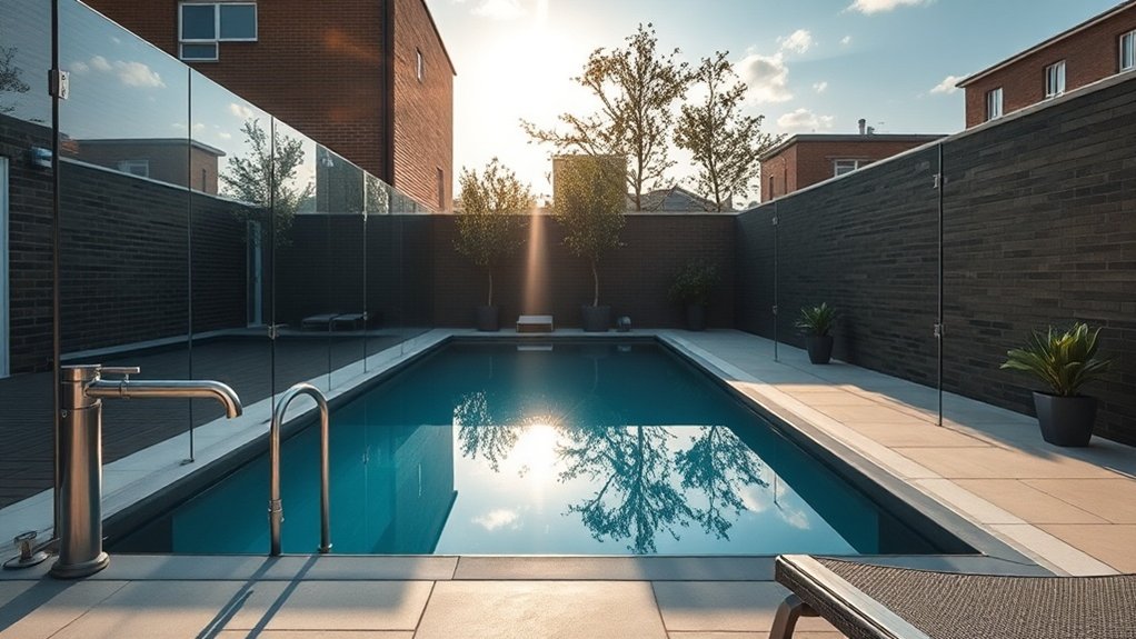 Pool Glass Fencing Harpenden