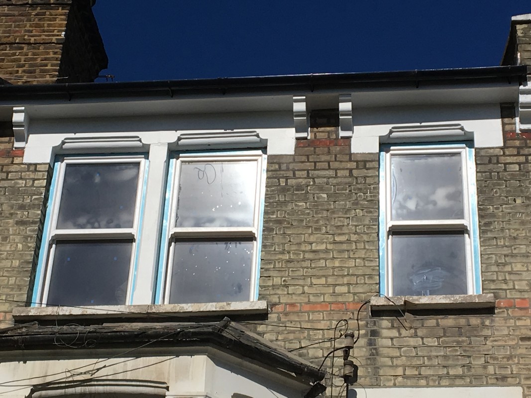 New uPVC sash windows fitted on Victorian terrace in Harpenden